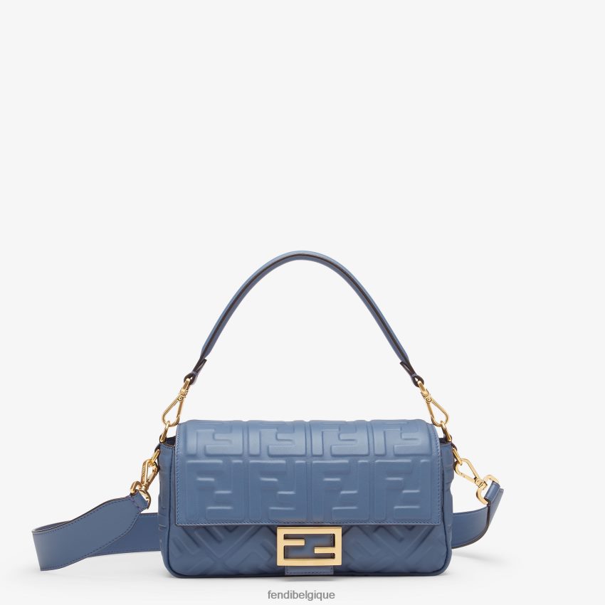 accessoires Fendi sac baguette en cuir nappa bleu femmes 8X8J2J735 Fendi Lunette De Soleil