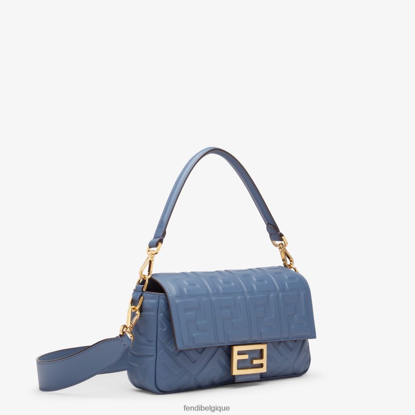 accessoires Fendi sac baguette en cuir nappa bleu femmes 8X8J2J735 Fendi Lunette De Soleil