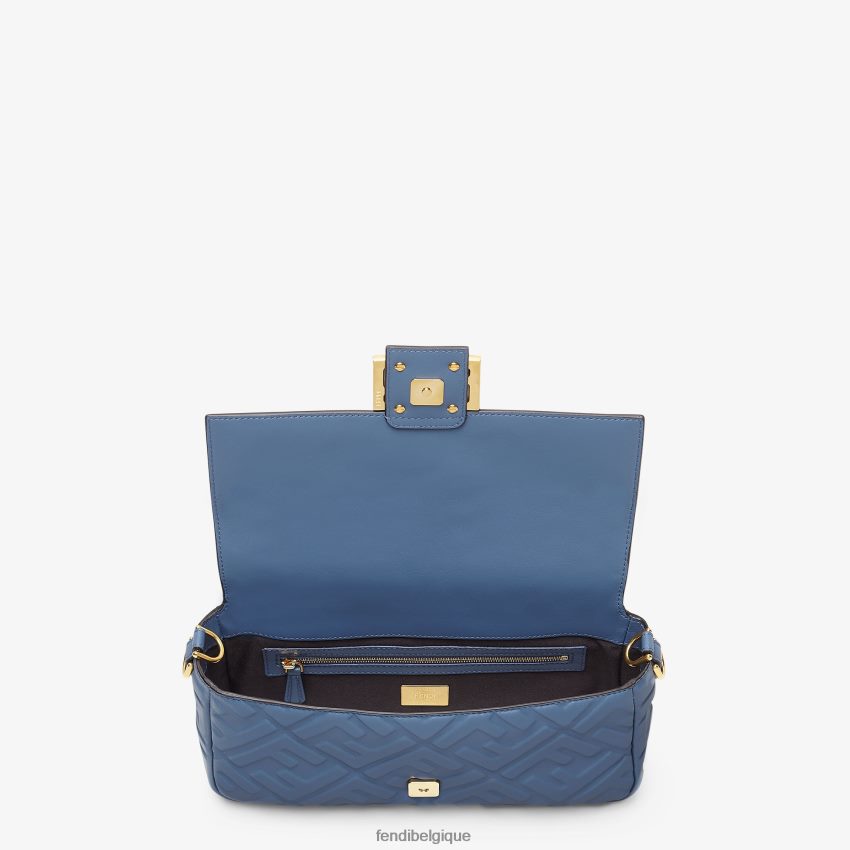 accessoires Fendi sac baguette en cuir nappa bleu femmes 8X8J2J735 Fendi Lunette De Soleil