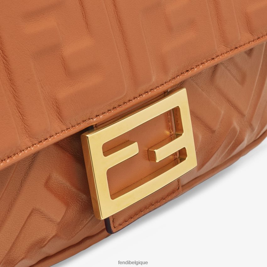 accessoires Fendi sac baguette en cuir nappa brun femmes 8X8J2J542 Fendi Belgique