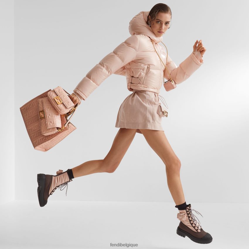 accessoires Fendi sac baguette en cuir nappa mini rose femmes 8X8J2J814 Fendi Sac