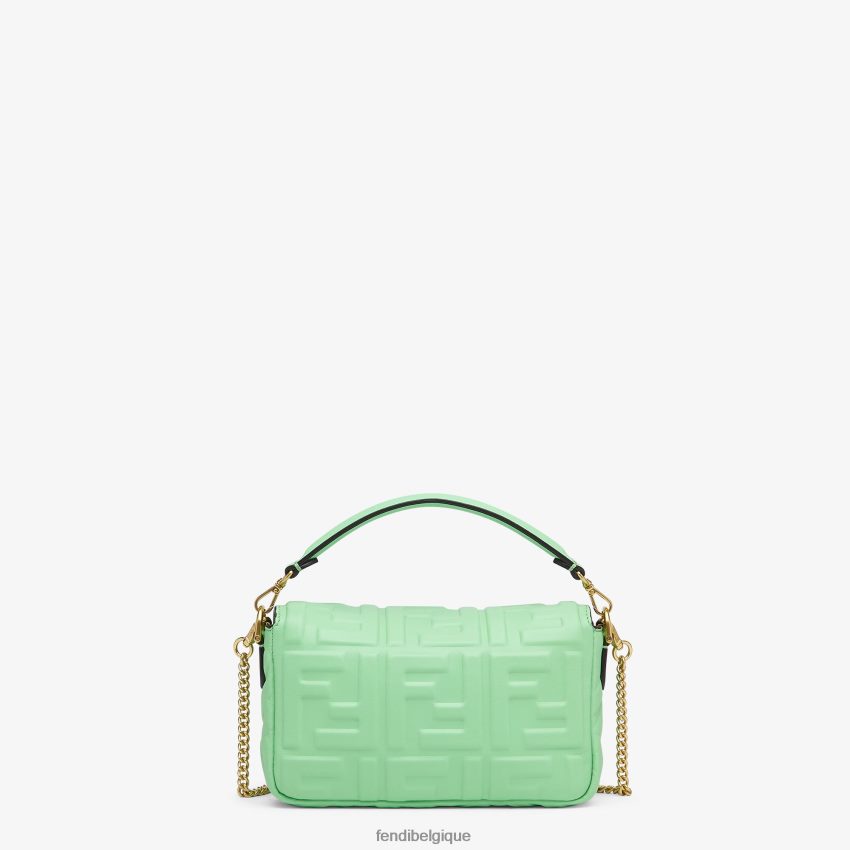 accessoires Fendi sac baguette en cuir nappa mini vert femmes 8X8J2J726 Fendi Lunette De Soleil