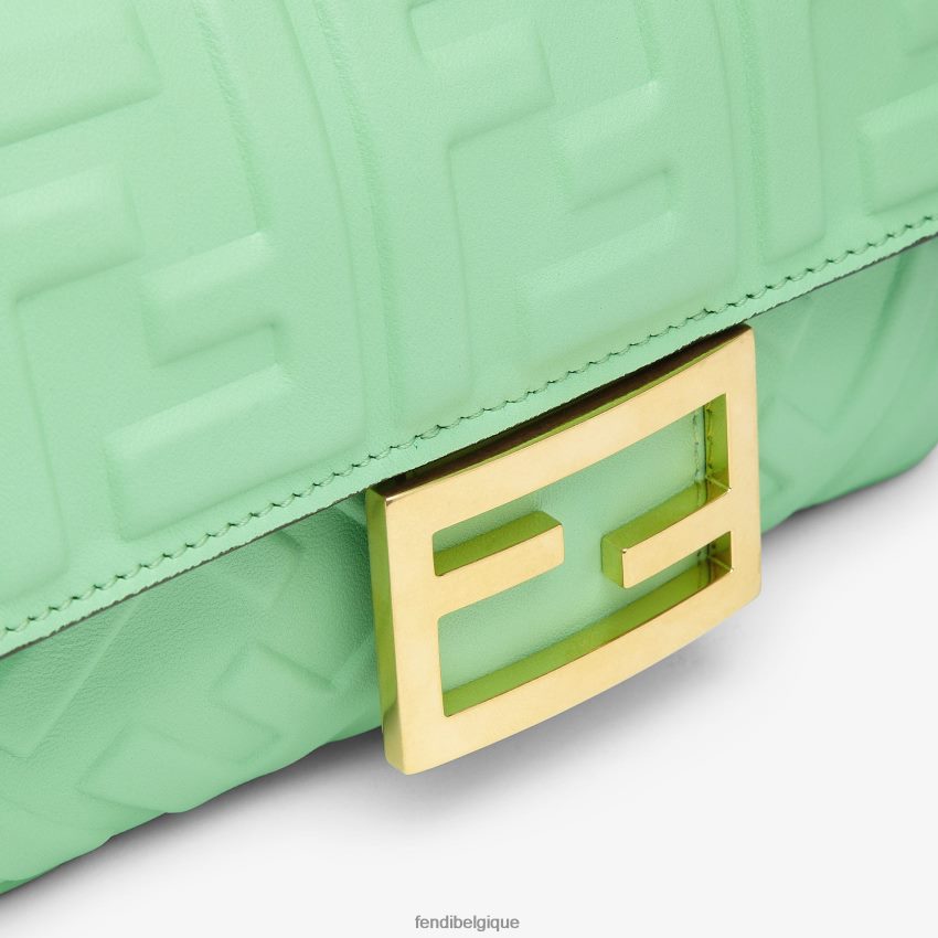accessoires Fendi sac baguette en cuir nappa mini vert femmes 8X8J2J726 Fendi Lunette De Soleil