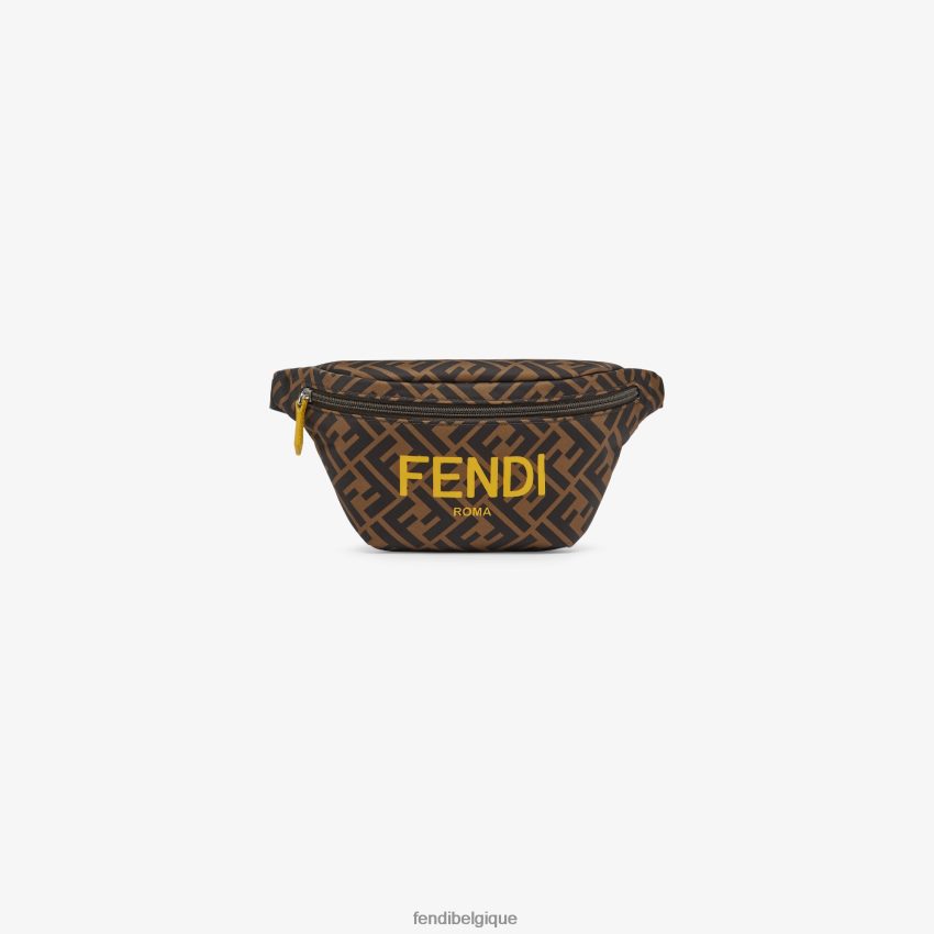 accessoires Fendi sac banane en nylon à logo roma multicolore femmes 8X8J2J2894 Fendi Belgique