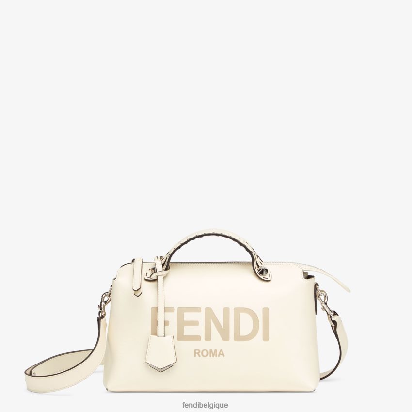 accessoires Fendi sac boston en cuir blanc femmes 8X8J2J868 Fendi Sac