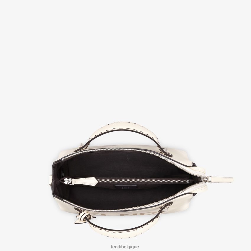 accessoires Fendi sac boston en cuir blanc femmes 8X8J2J868 Fendi Sac