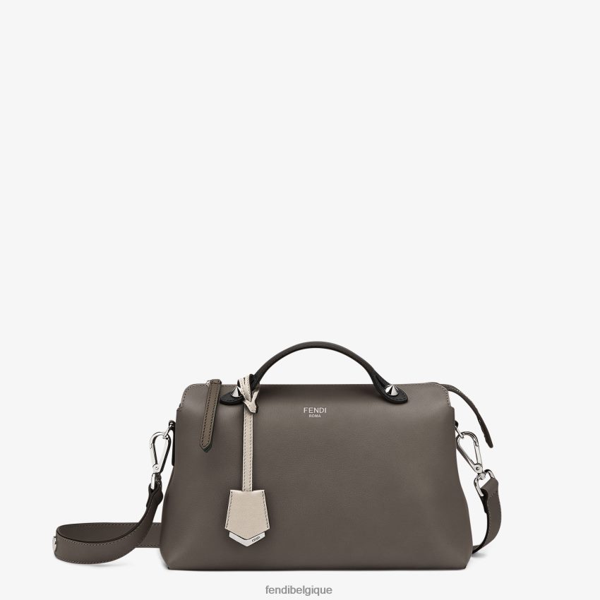 accessoires Fendi sac boston multicuir brun femmes 8X8J2J893 Fendi Belgique