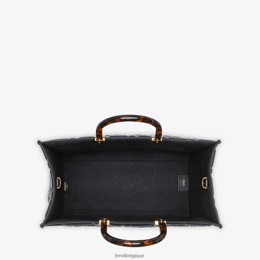 accessoires Fendi sac cabas Sunshine en cuir moyen noir femmes 8X8J2J756 Fendi Lunette De Soleil