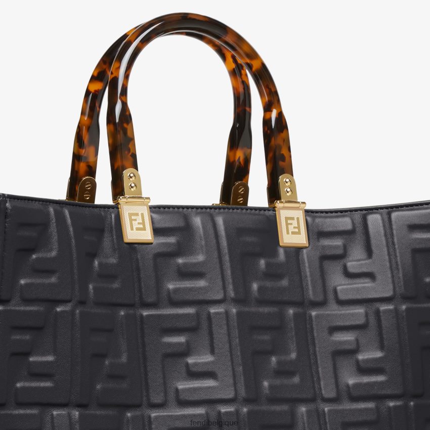 accessoires Fendi sac cabas Sunshine en cuir moyen noir femmes 8X8J2J756 Fendi Lunette De Soleil