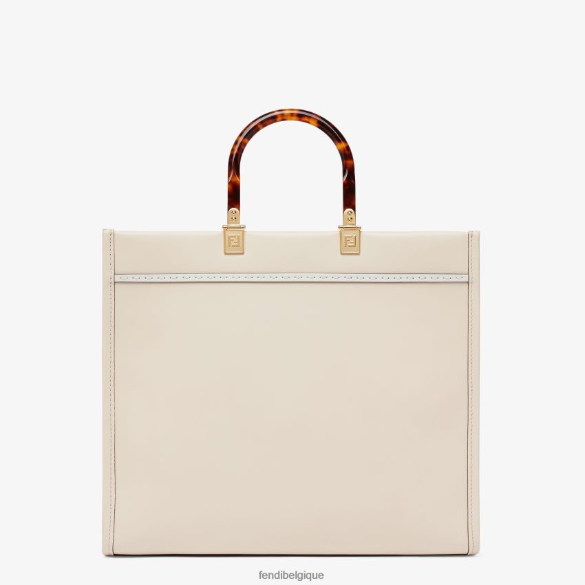 accessoires Fendi sac cabas en cuir camélia avec broderie florale rose femmes 8X8J2J591 Fendi Lunette De Soleil