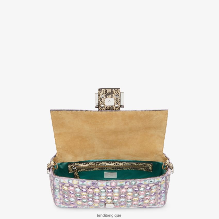 accessoires Fendi sac de réédition avec multibroderie multicolore femmes 8X8J2J780 Fendi Lunette De Soleil