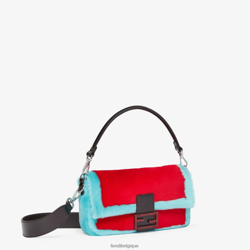 accessoires Fendi sac de réédition en et peau de mouton multicolore femmes 8X8J2J787 Fendi Sac