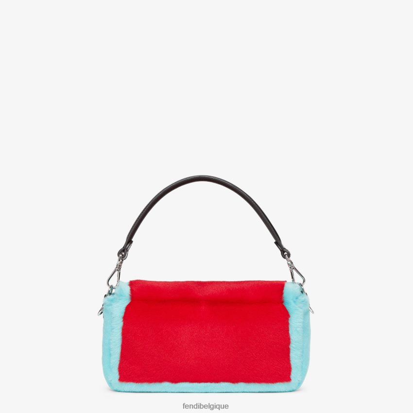 accessoires Fendi sac de réédition en et peau de mouton multicolore femmes 8X8J2J787 Fendi Sac