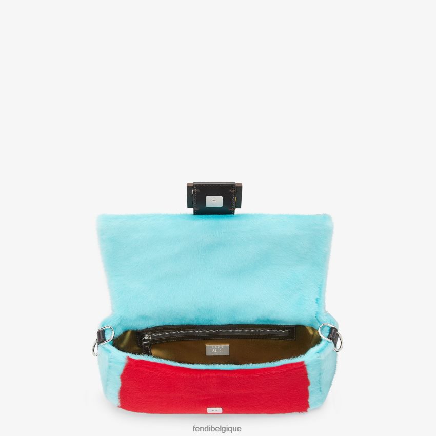 accessoires Fendi sac de réédition en et peau de mouton multicolore femmes 8X8J2J787 Fendi Sac