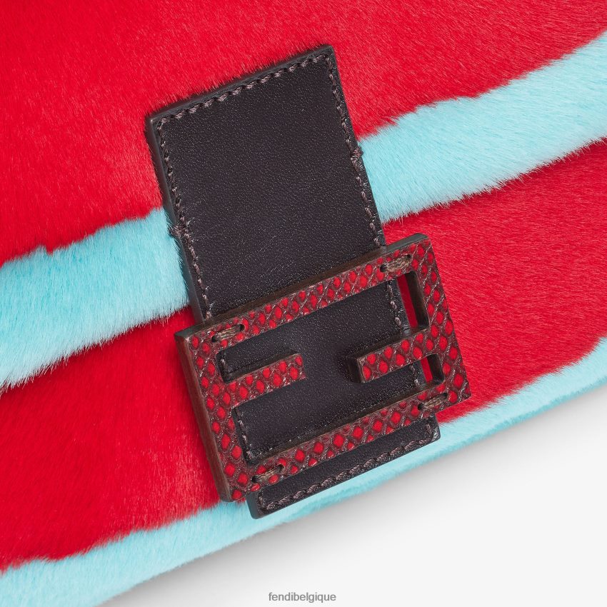 accessoires Fendi sac de réédition en et peau de mouton multicolore femmes 8X8J2J787 Fendi Sac