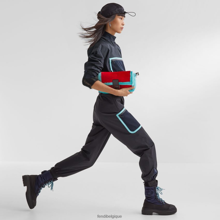 accessoires Fendi sac de réédition en et peau de mouton multicolore femmes 8X8J2J787 Fendi Sac