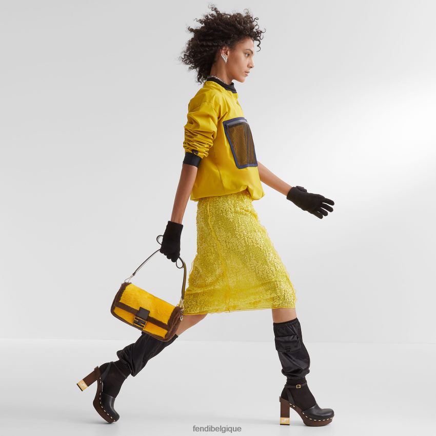 accessoires Fendi sac de réédition en et peau de mouton multicolore femmes 8X8J2J801 Fendi Lunette De Soleil