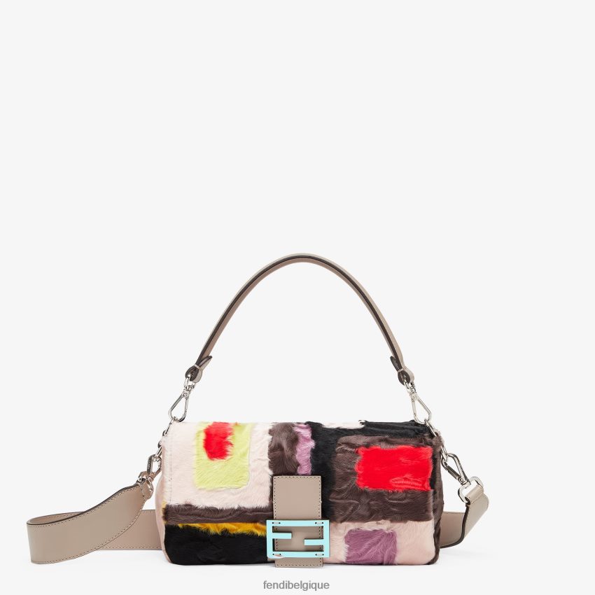 accessoires Fendi sac de réédition en multiastrakhan multicolore femmes 8X8J2J781 Fendi Sac