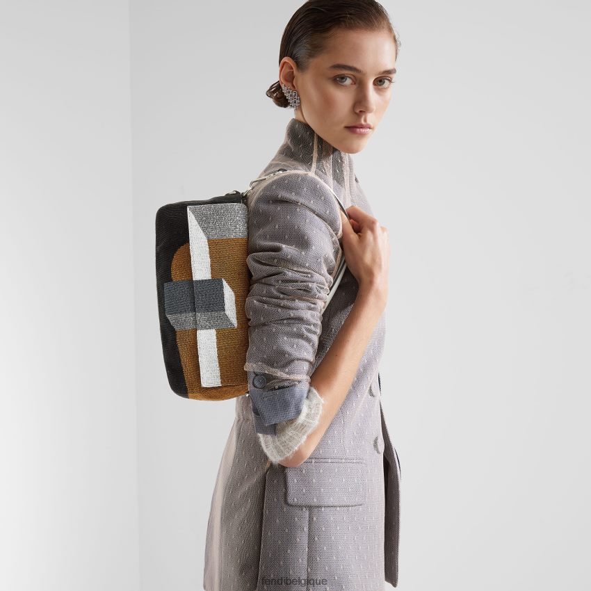 accessoires Fendi sac de réédition en multibilles multicolore femmes 8X8J2J786 Fendi Lunette De Soleil