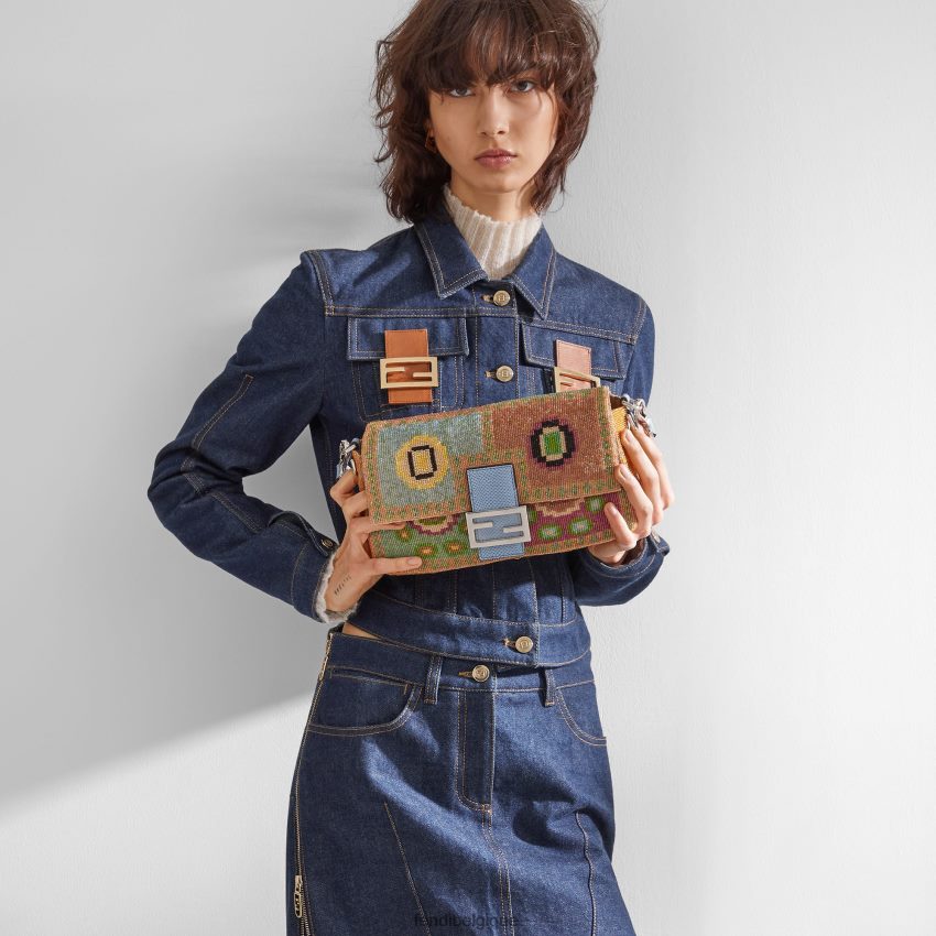 accessoires Fendi sac de réédition en multibilles multicolore femmes 8X8J2J797 Fendi Belgique