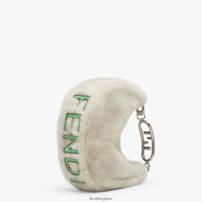 accessoires Fendi sac de vison blanc femmes 8X8J2J730 Fendi Sac