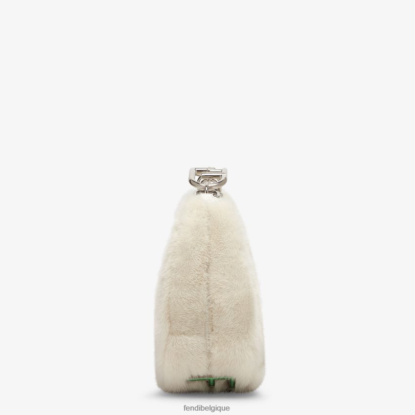accessoires Fendi sac de vison blanc femmes 8X8J2J730 Fendi Sac