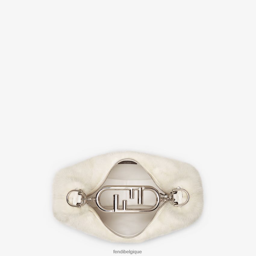 accessoires Fendi sac de vison blanc femmes 8X8J2J730 Fendi Sac