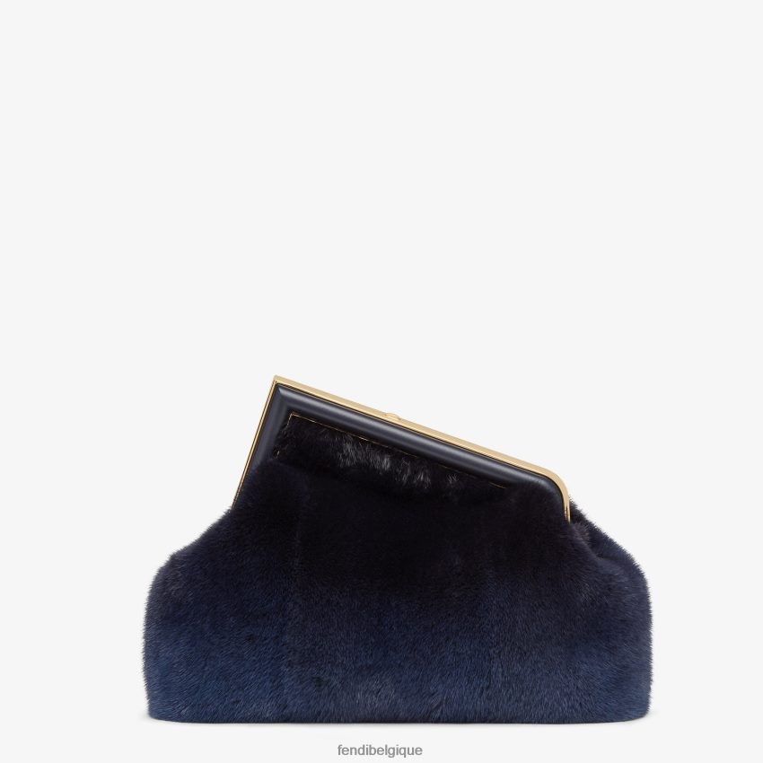 accessoires Fendi sac de vison bleu femmes 8X8J2J835 Fendi Sac