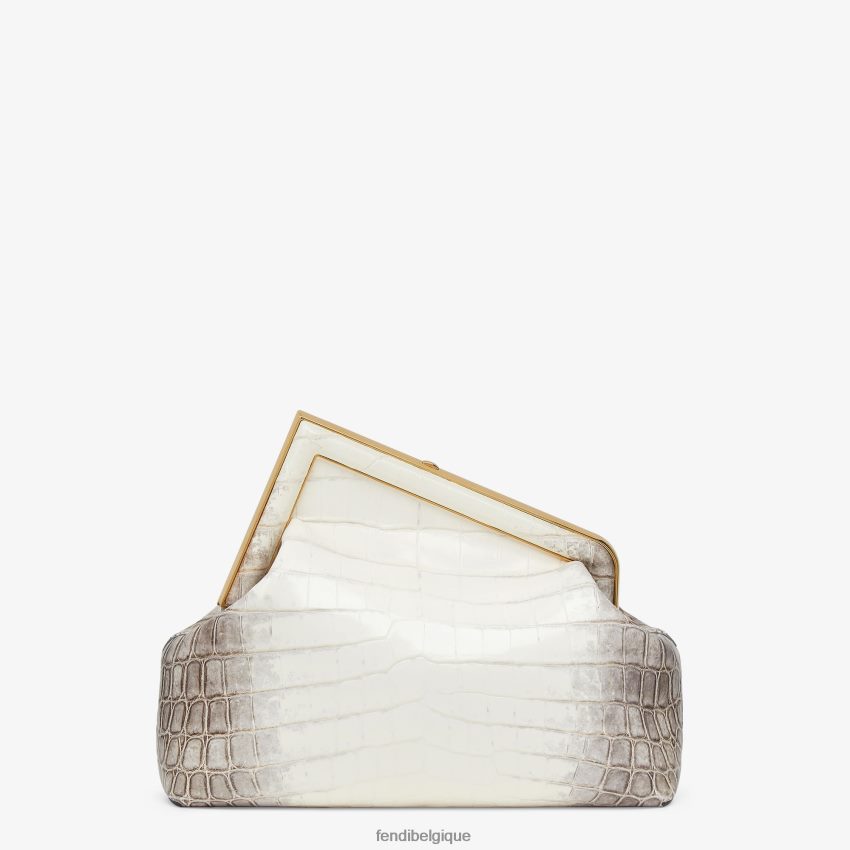 accessoires Fendi sac en crocodile dans les tons de blanc blanc femmes 8X8J2J908 Fendi Belgique