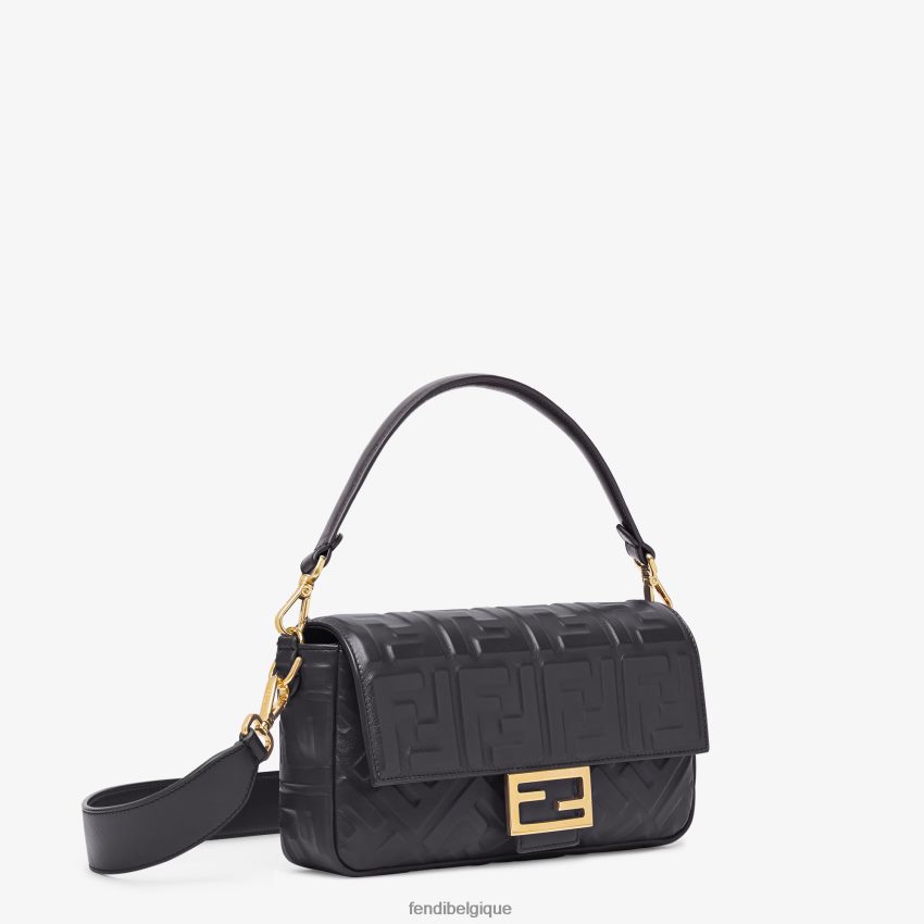 accessoires Fendi sac en cuir baguette noir femmes 8X8J2J548 Fendi Belgique