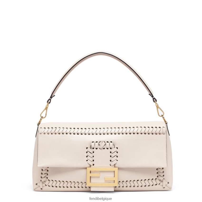 accessoires Fendi sac en cuir camellianappa avec coutures assorties rose femmes 8X8J2J553 Fendi Sac