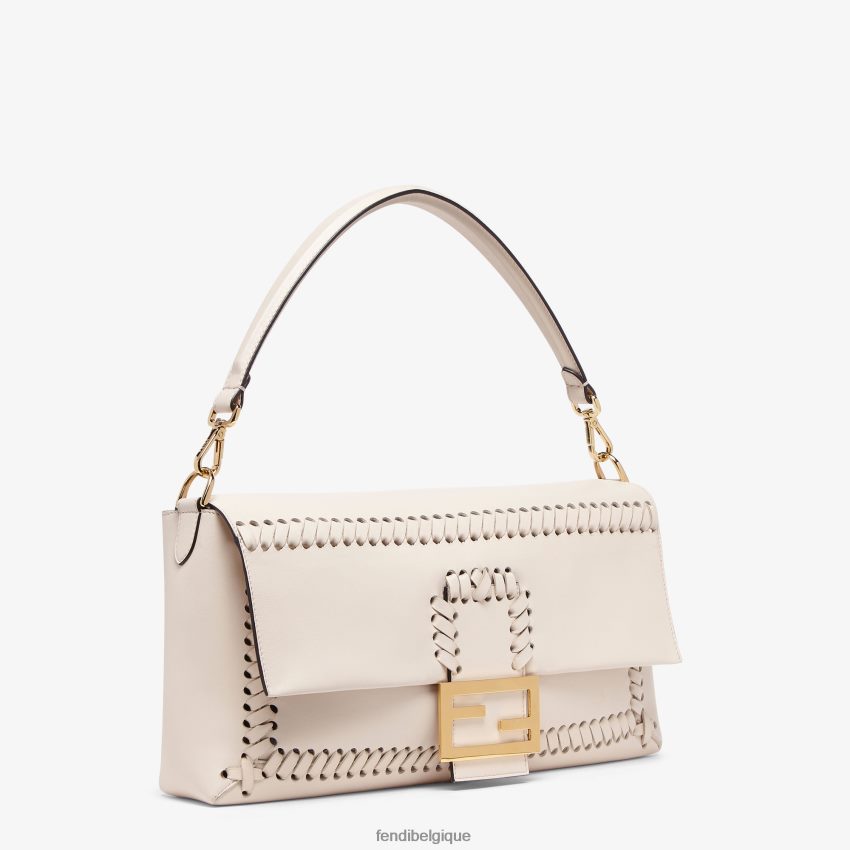 accessoires Fendi sac en cuir camellianappa avec coutures assorties rose femmes 8X8J2J553 Fendi Sac