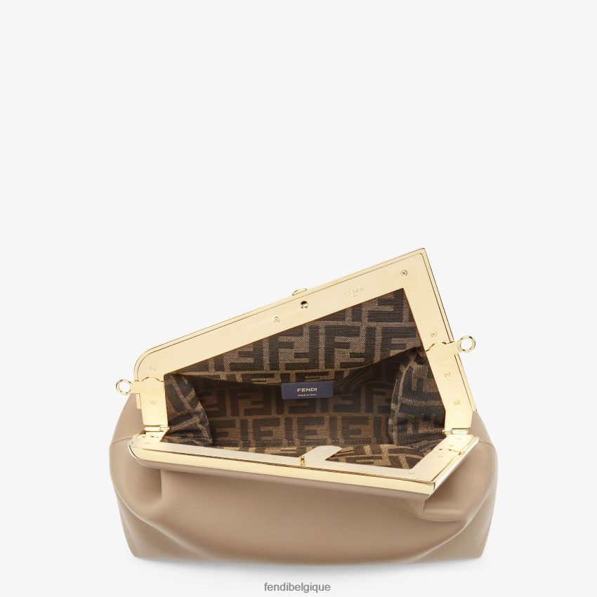 accessoires Fendi sac en cuir colombe beige femmes 8X8J2J825 Fendi Lunette De Soleil