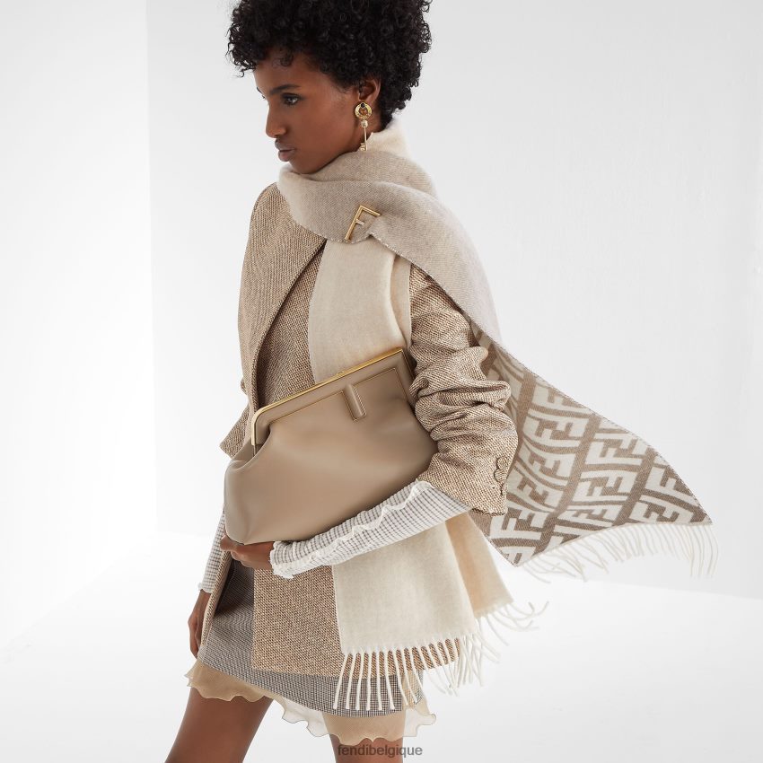 accessoires Fendi sac en cuir colombe beige femmes 8X8J2J825 Fendi Lunette De Soleil