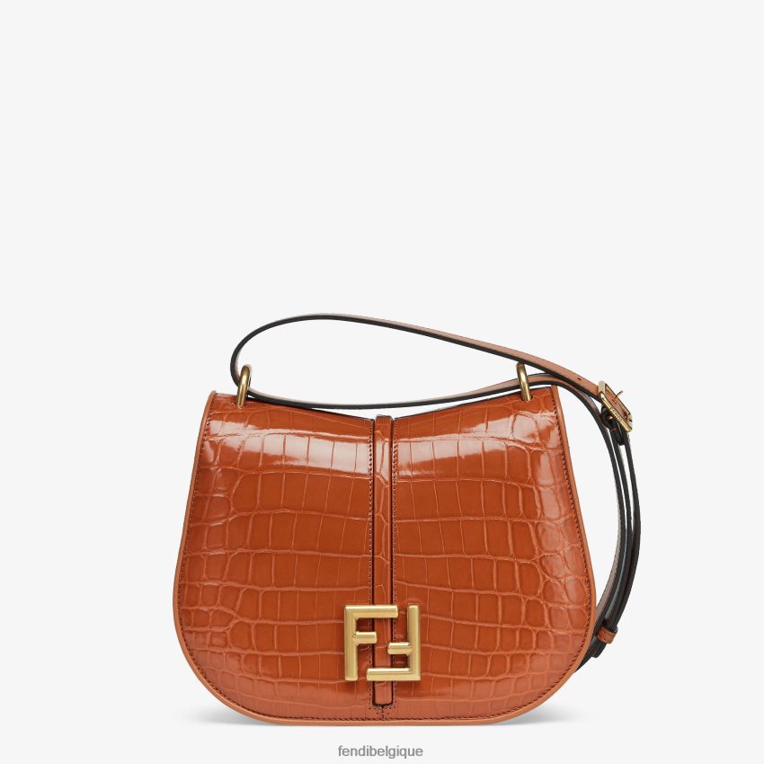 accessoires Fendi sac en cuir de crocodile brun femmes 8X8J2J660 Fendi Lunette De Soleil