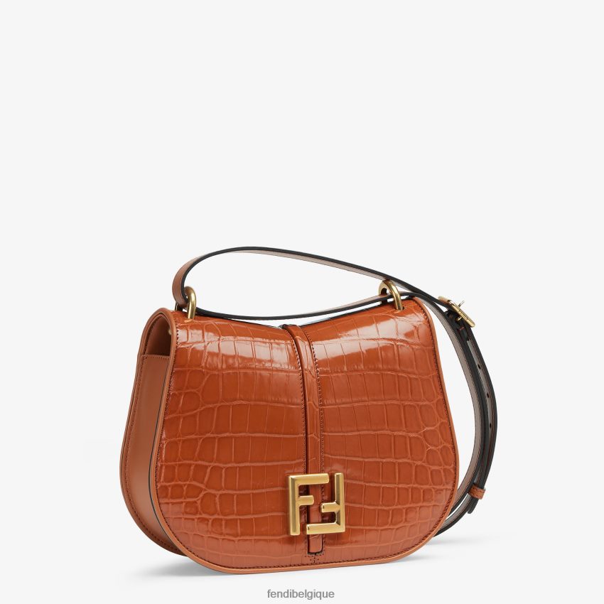 accessoires Fendi sac en cuir de crocodile brun femmes 8X8J2J660 Fendi Lunette De Soleil