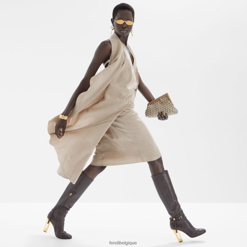 accessoires Fendi sac en cuir entrelacé colombe multicolore femmes 8X8J2J610 Fendi Sac