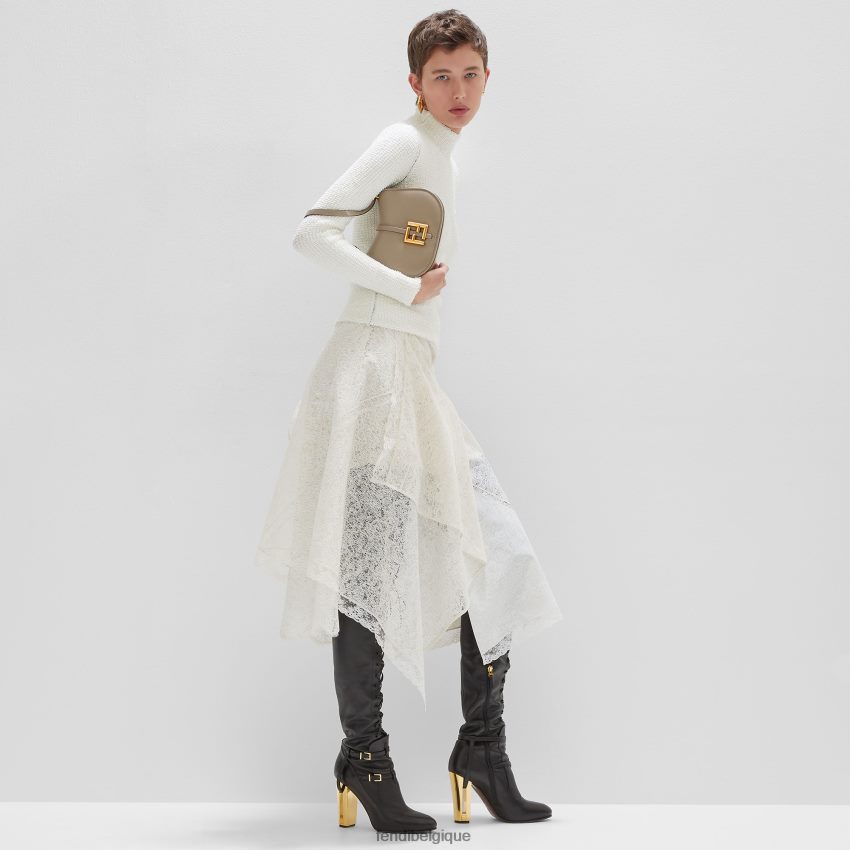 accessoires Fendi sac en cuir lisse et cuir pleine fleur colombe gris femmes 8X8J2J558 Fendi Lunette De Soleil