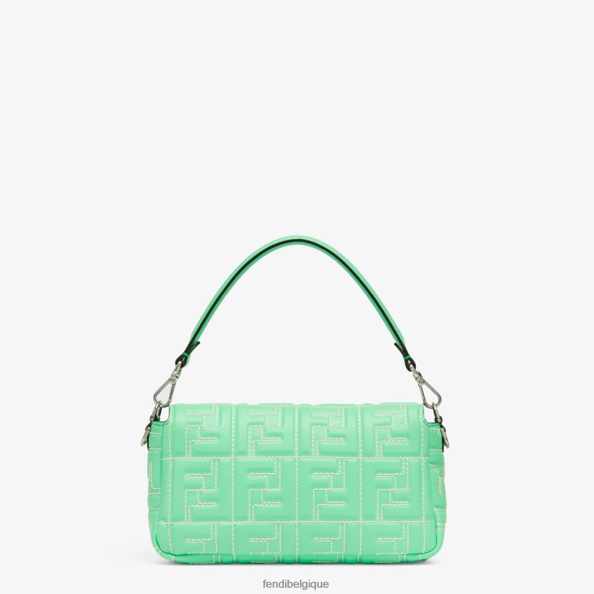 accessoires Fendi sac en cuir nappa avec motif ff cousu vert femmes 8X8J2J710 Fendi Belgique