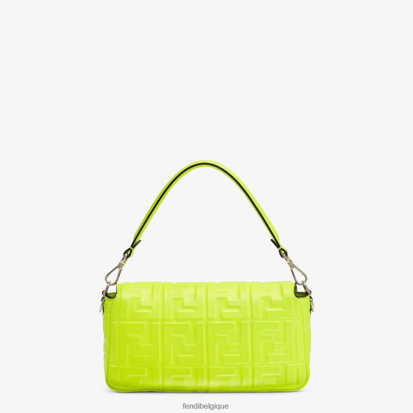 accessoires Fendi sac en cuir nappa fluo jaune femmes 8X8J2J665 Fendi Belgique