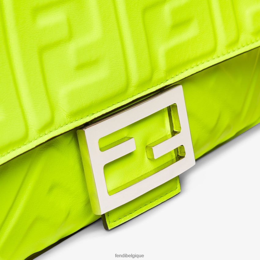 accessoires Fendi sac en cuir nappa fluo jaune femmes 8X8J2J665 Fendi Belgique