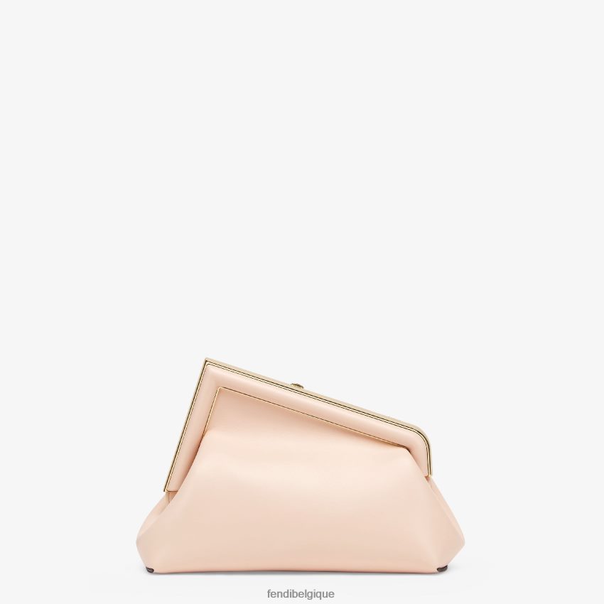 accessoires Fendi sac en cuir pâle rose femmes 8X8J2J847 Fendi Sac