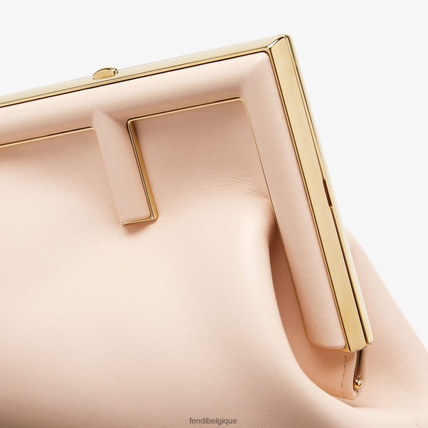accessoires Fendi sac en cuir pâle rose femmes 8X8J2J847 Fendi Sac