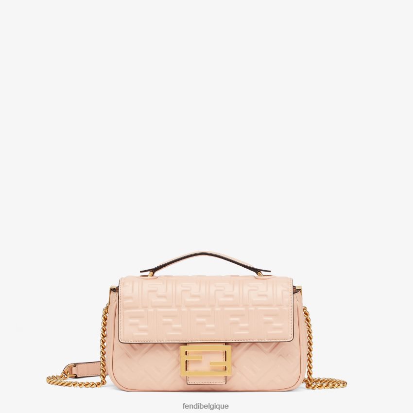 accessoires Fendi sac en cuir pâle rose femmes 8X8J2J862 Fendi Sac
