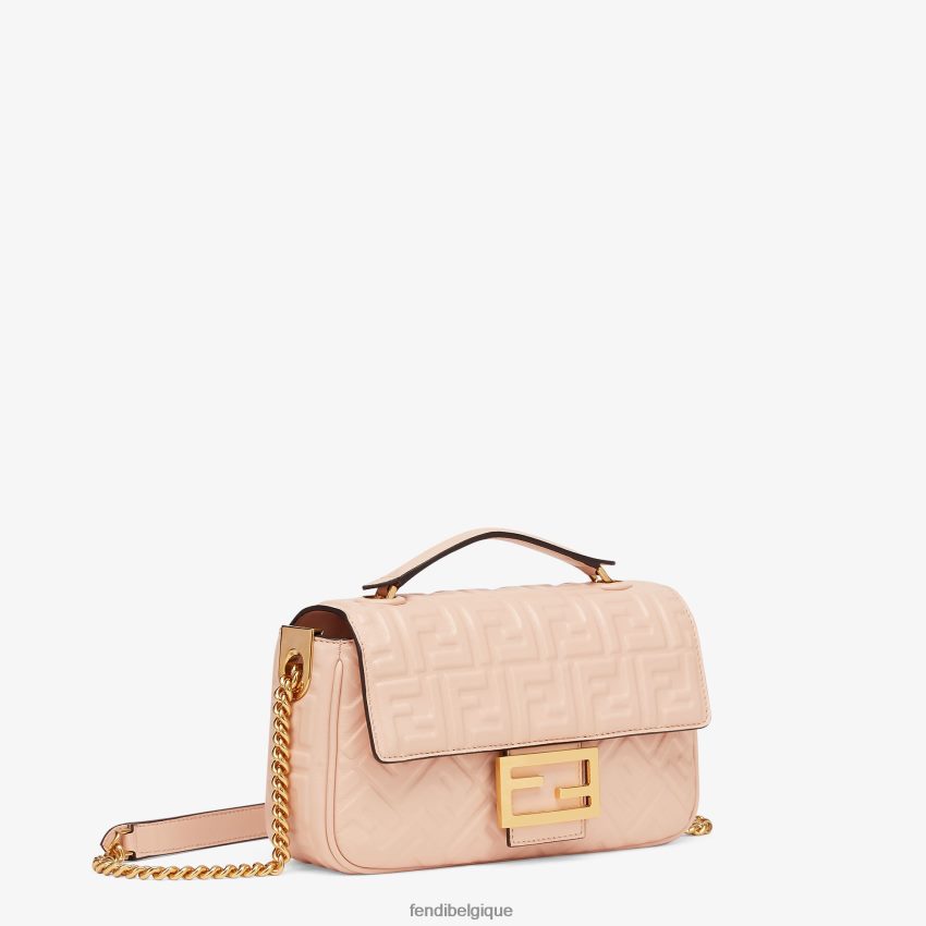 accessoires Fendi sac en cuir pâle rose femmes 8X8J2J862 Fendi Sac