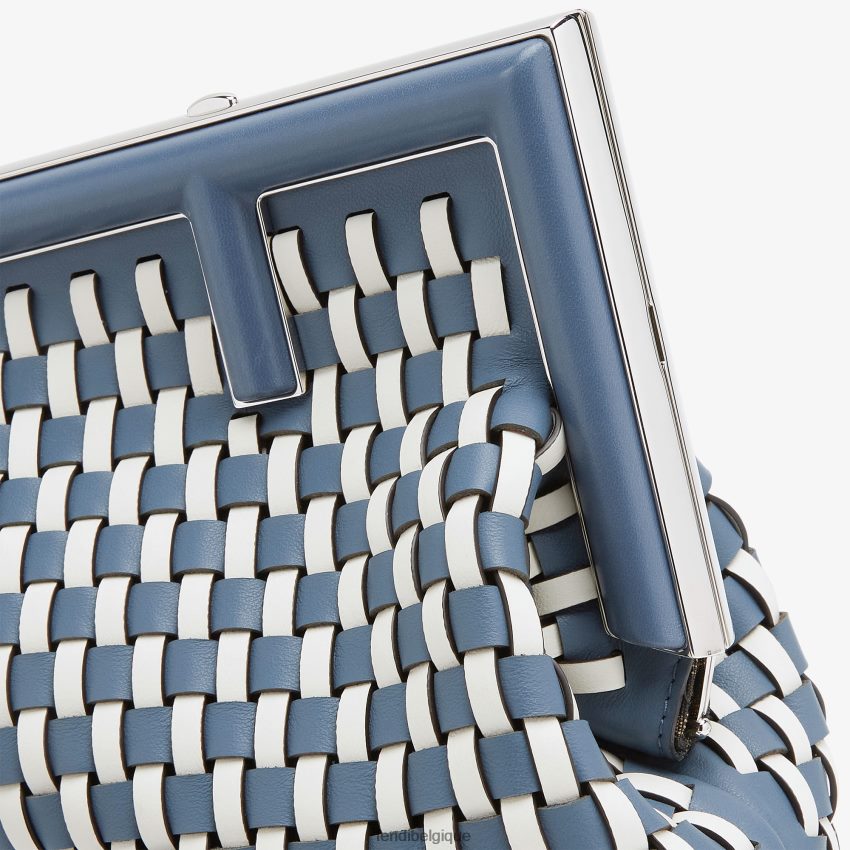 accessoires Fendi sac en cuir tressé multicolore femmes 8X8J2J685 Fendi Sac