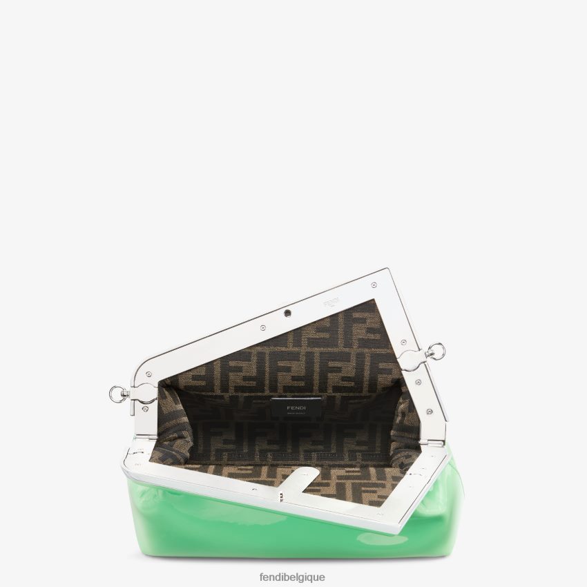 accessoires Fendi sac en cuir verni vert femmes 8X8J2J711 Fendi Lunette De Soleil