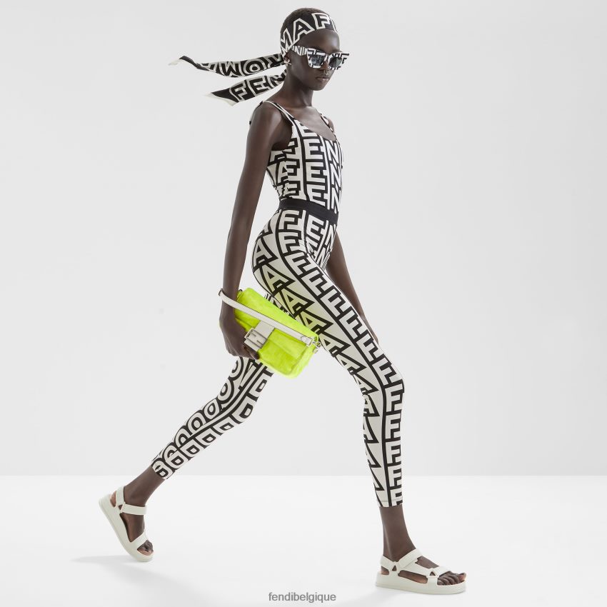 accessoires Fendi sac en élaphe et sequins fluo jaune femmes 8X8J2J666 Fendi Lunette De Soleil