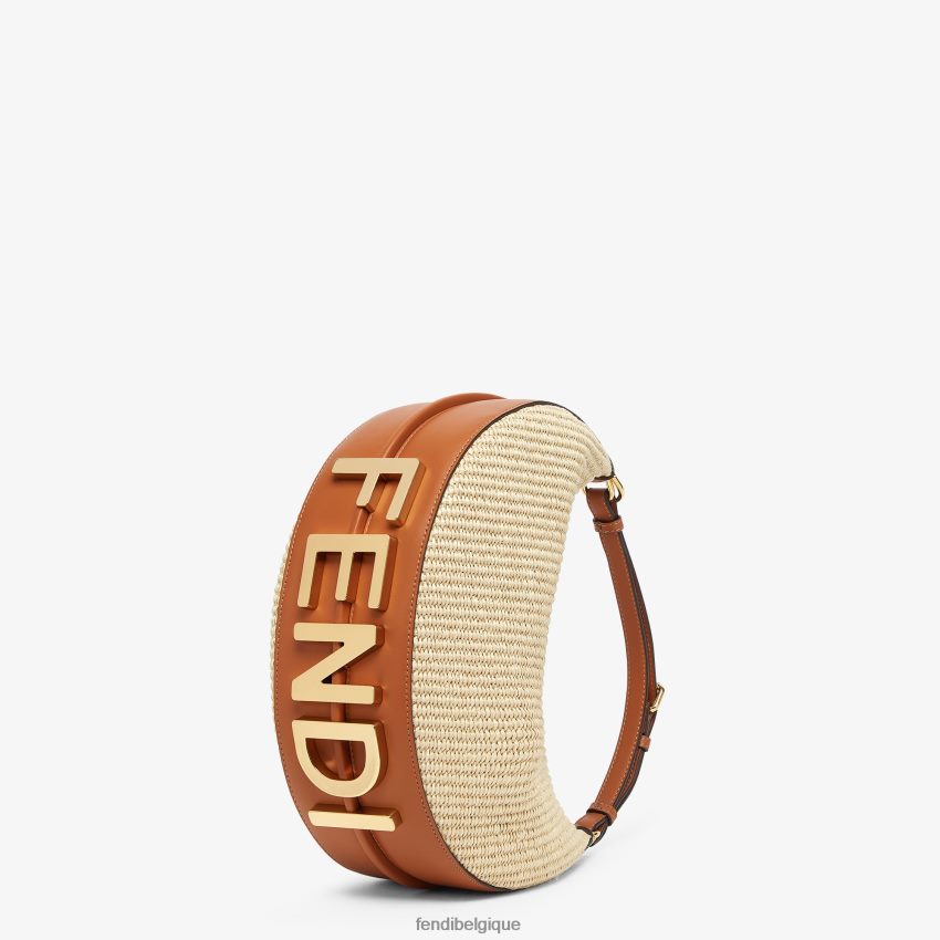 accessoires Fendi sac en paille naturelle beige femmes 8X8J2J564 Fendi Lunette De Soleil