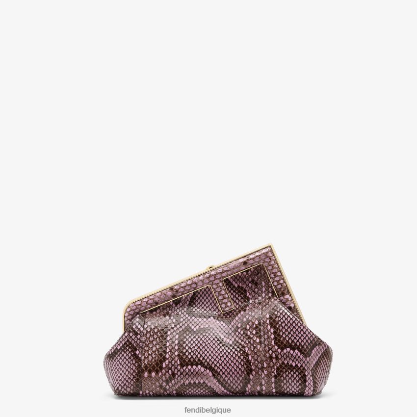 accessoires Fendi sac en python lilas violet femmes 8X8J2J902 Fendi Belgique